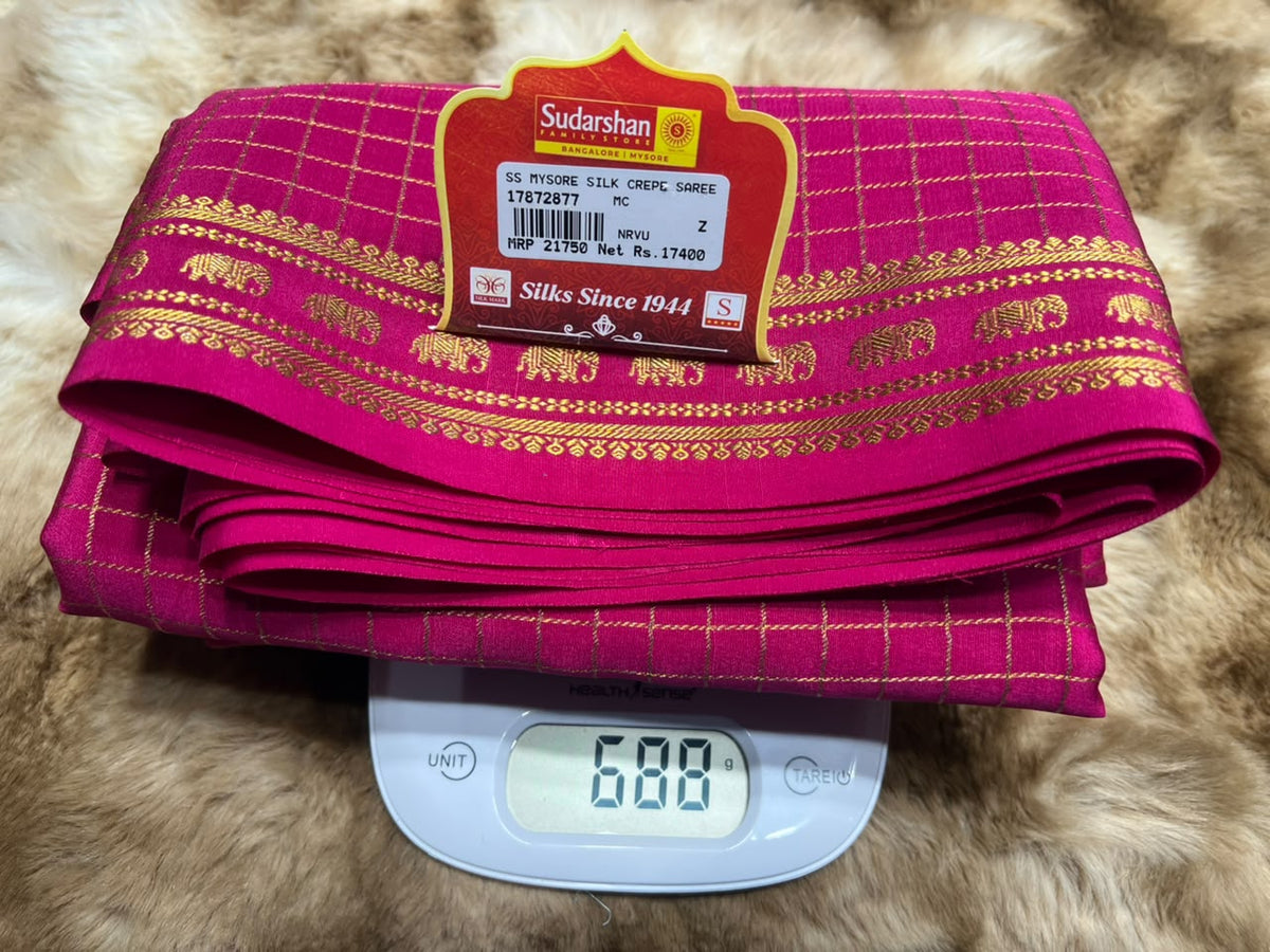 Pure Mysore Silk Saree.