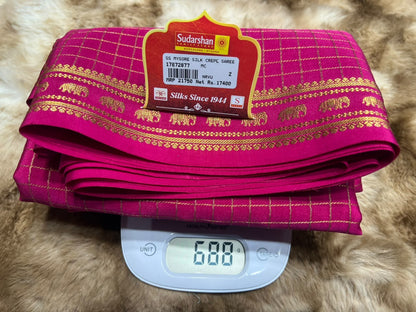 Pure Mysore Silk Saree.