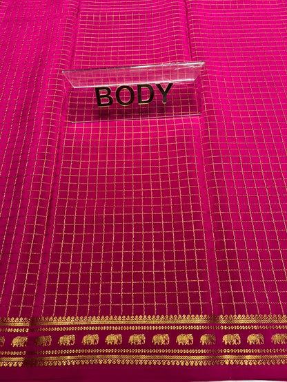 Pure Mysore Silk Saree.