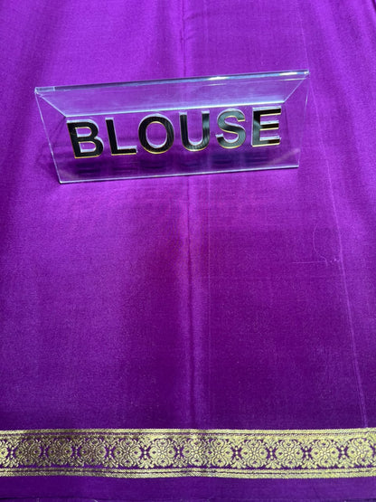 Pure Mysore Silk Saree.