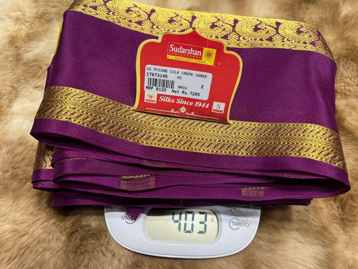 Pure Mysore Silk Saree.