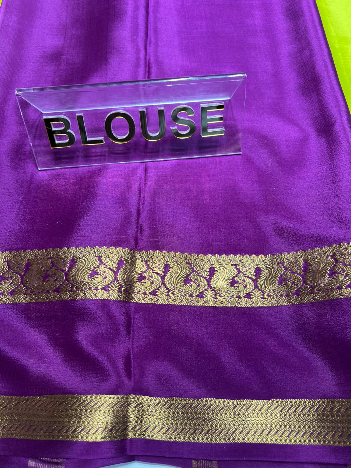 Pure Mysore Silk Saree.