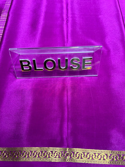 Pure Mysore Silk Saree.