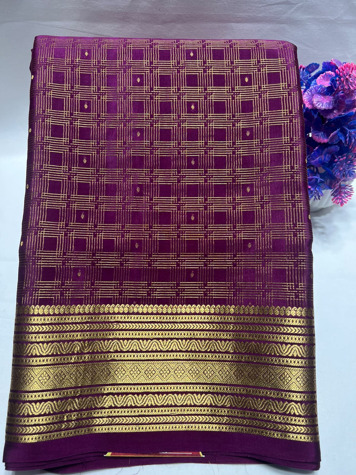 Pure Mysore Silk Saree.