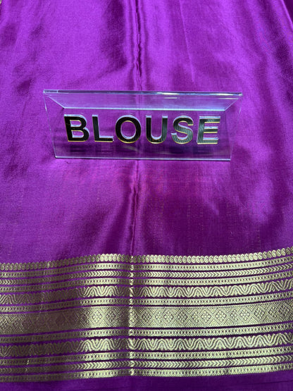 Pure Mysore Silk Saree.