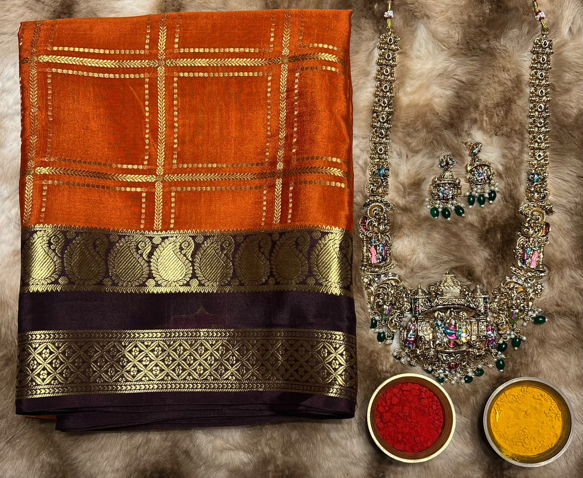 Pure Mysore Silk Saree.