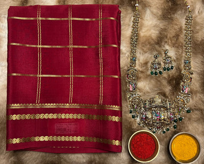 Pure Mysore Silk Saree.
