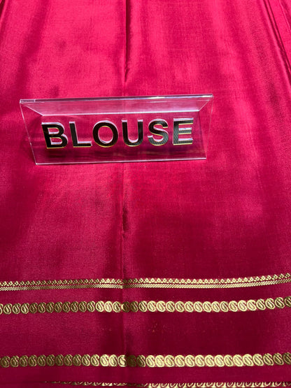 Pure Mysore Silk Saree.