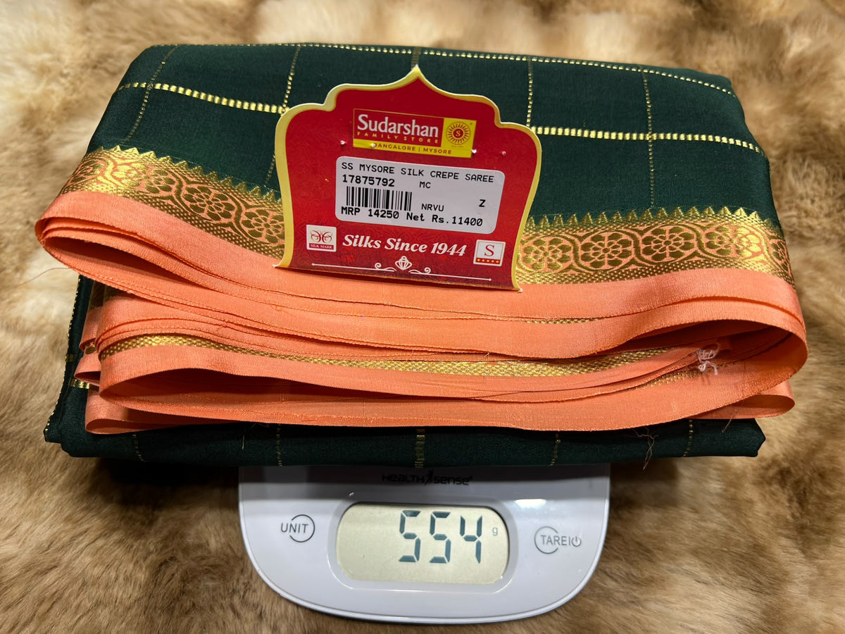 Pure Mysore Silk Saree.