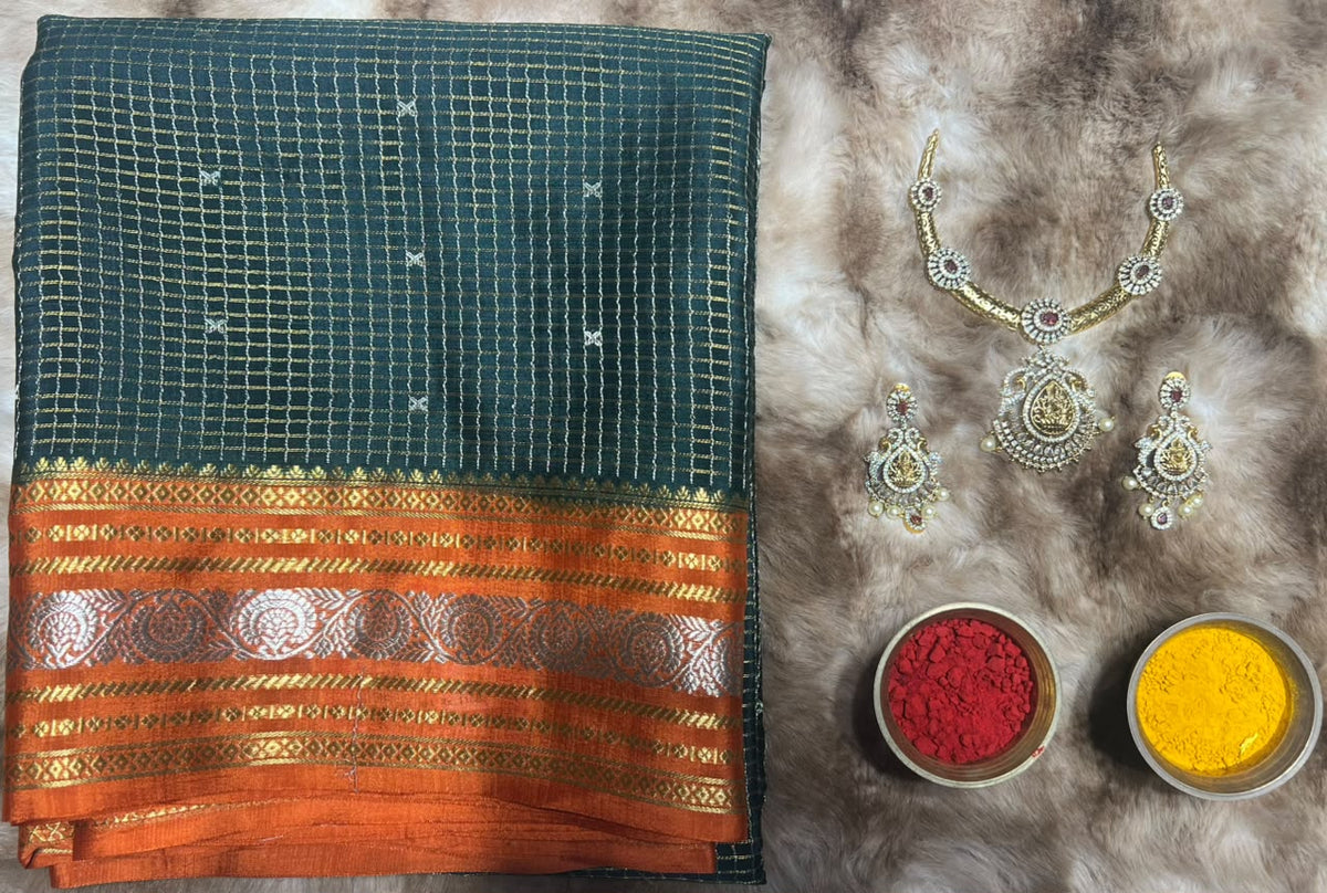 Pure Mysore Silk Saree.