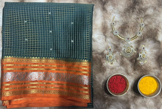 Pure Mysore Silk Saree.