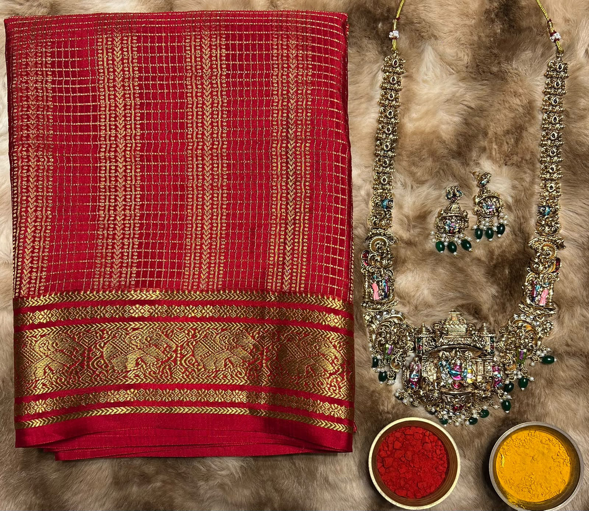Pure Mysore Silk Saree.