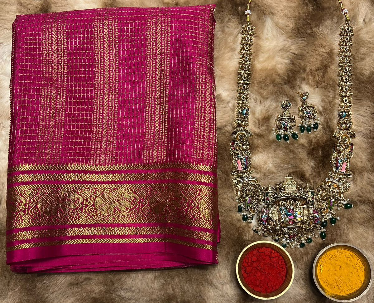 Pure Mysore Silk Saree.