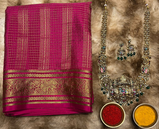 Pure Mysore Silk Saree.