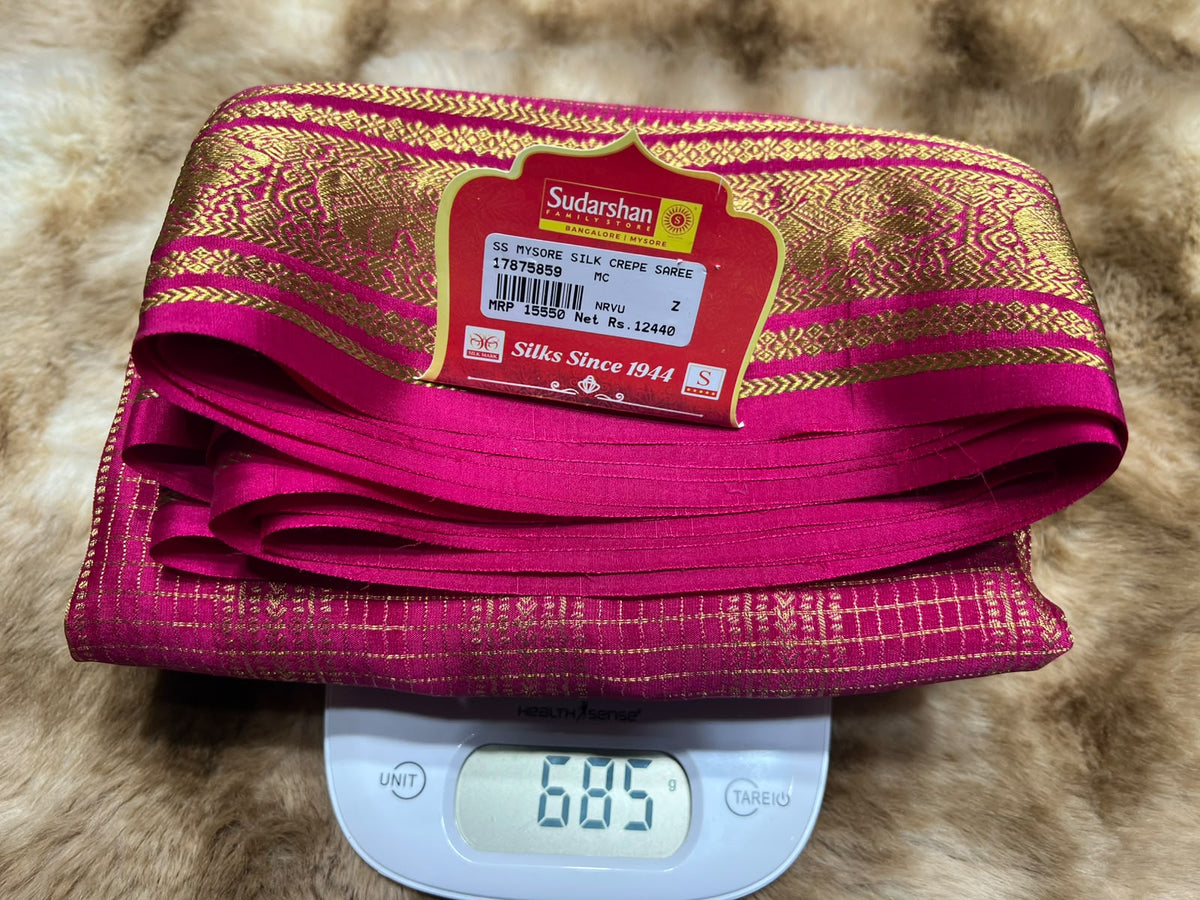 Pure Mysore Silk Saree.