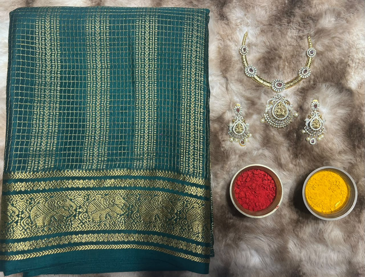 Pure Mysore Silk Saree.