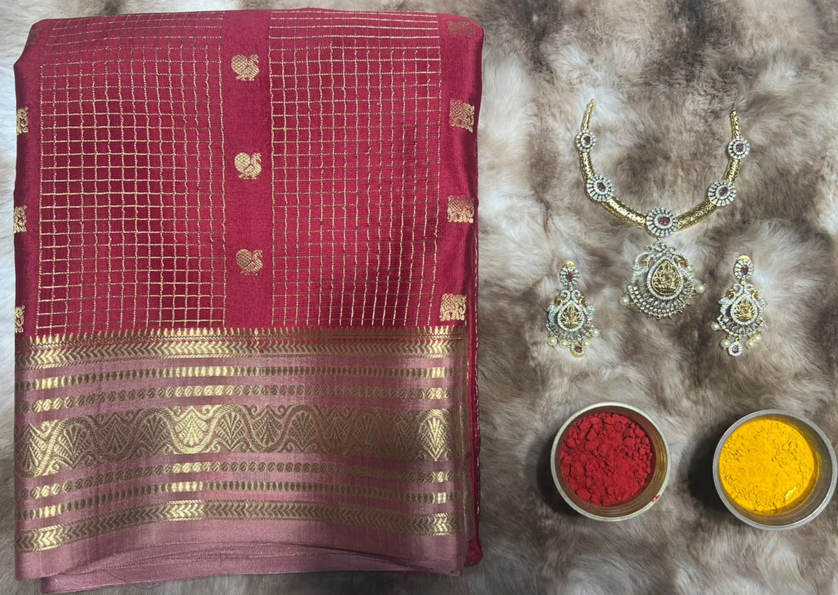 Pure Mysore Silk Saree.