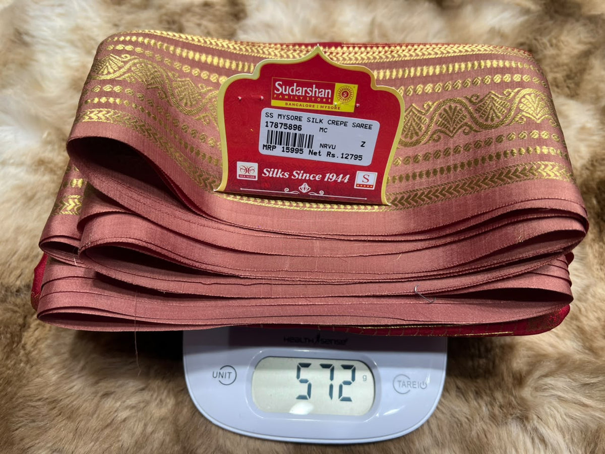 Pure Mysore Silk Saree.