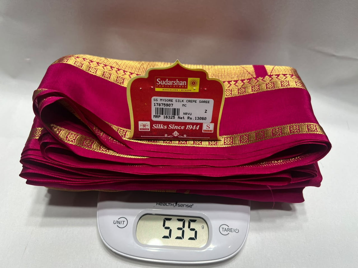 Pure Mysore Silk Saree.