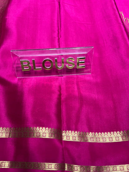 Pure Mysore Silk Saree.