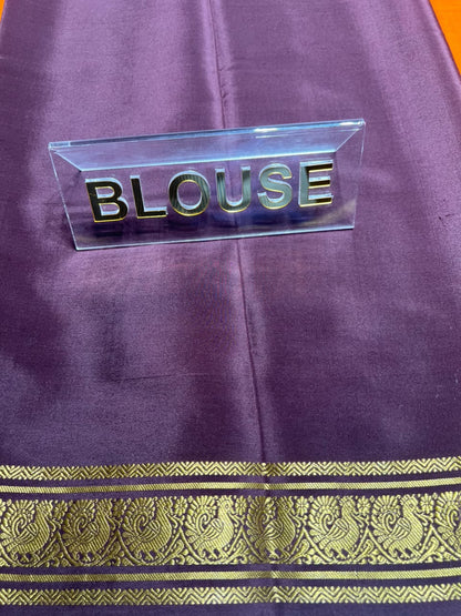 Pure Mysore Silk Saree.