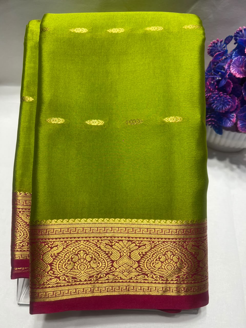 Pure Mysore Silk Saree ( 60 Grams )