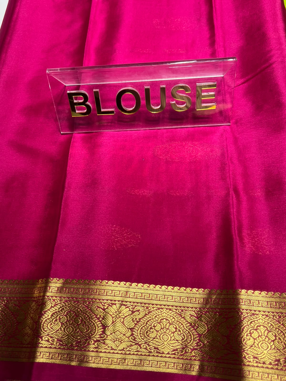 Pure Mysore Silk Saree ( 60 Grams )