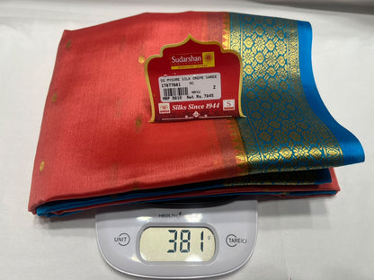 Pure Mysore Silk Saree ( 60 Grams )