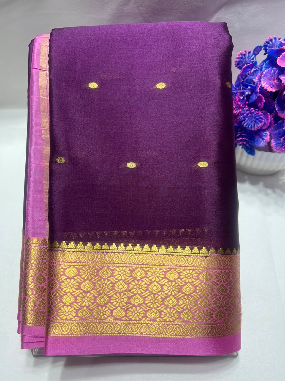 Pure Mysore Silk Saree ( 60 Grams )