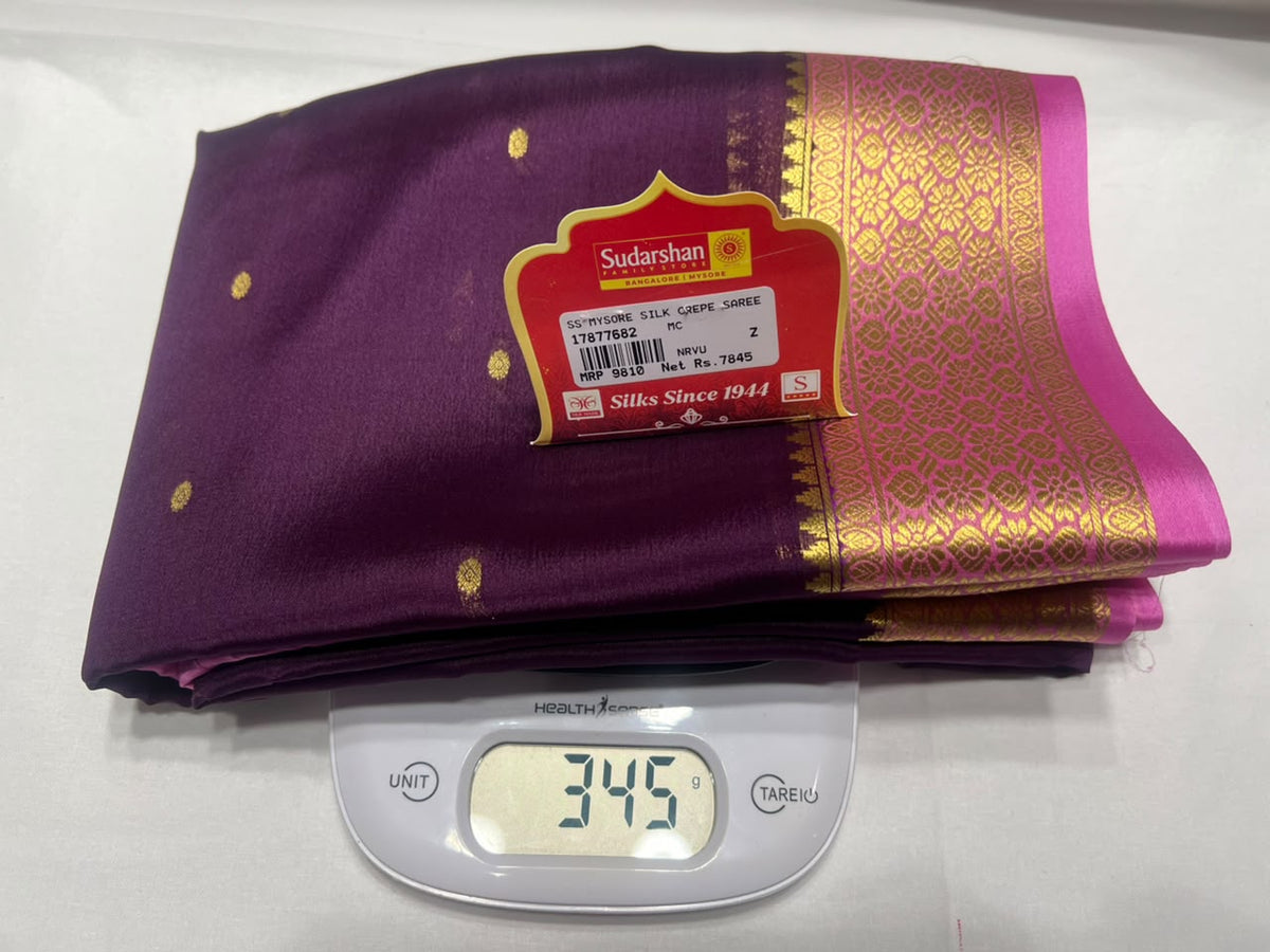 Pure Mysore Silk Saree ( 60 Grams )