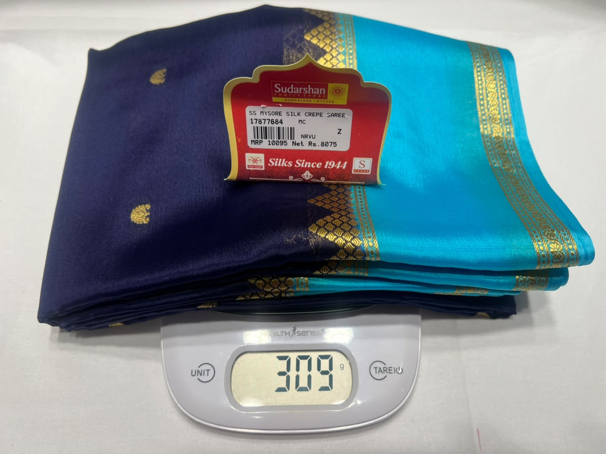 Pure Mysore Silk Saree ( 60 Grams )
