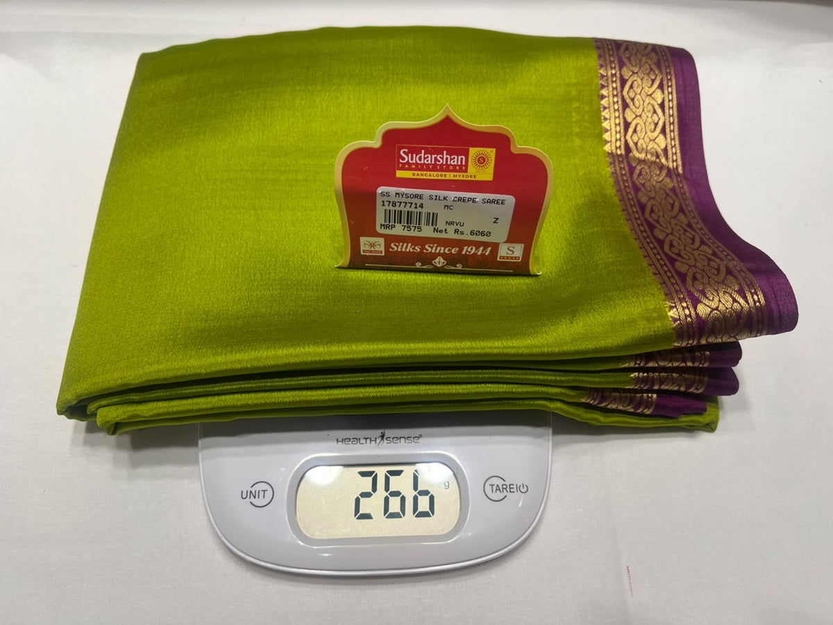 Pure Mysore Silk Saree ( 60 Grams )