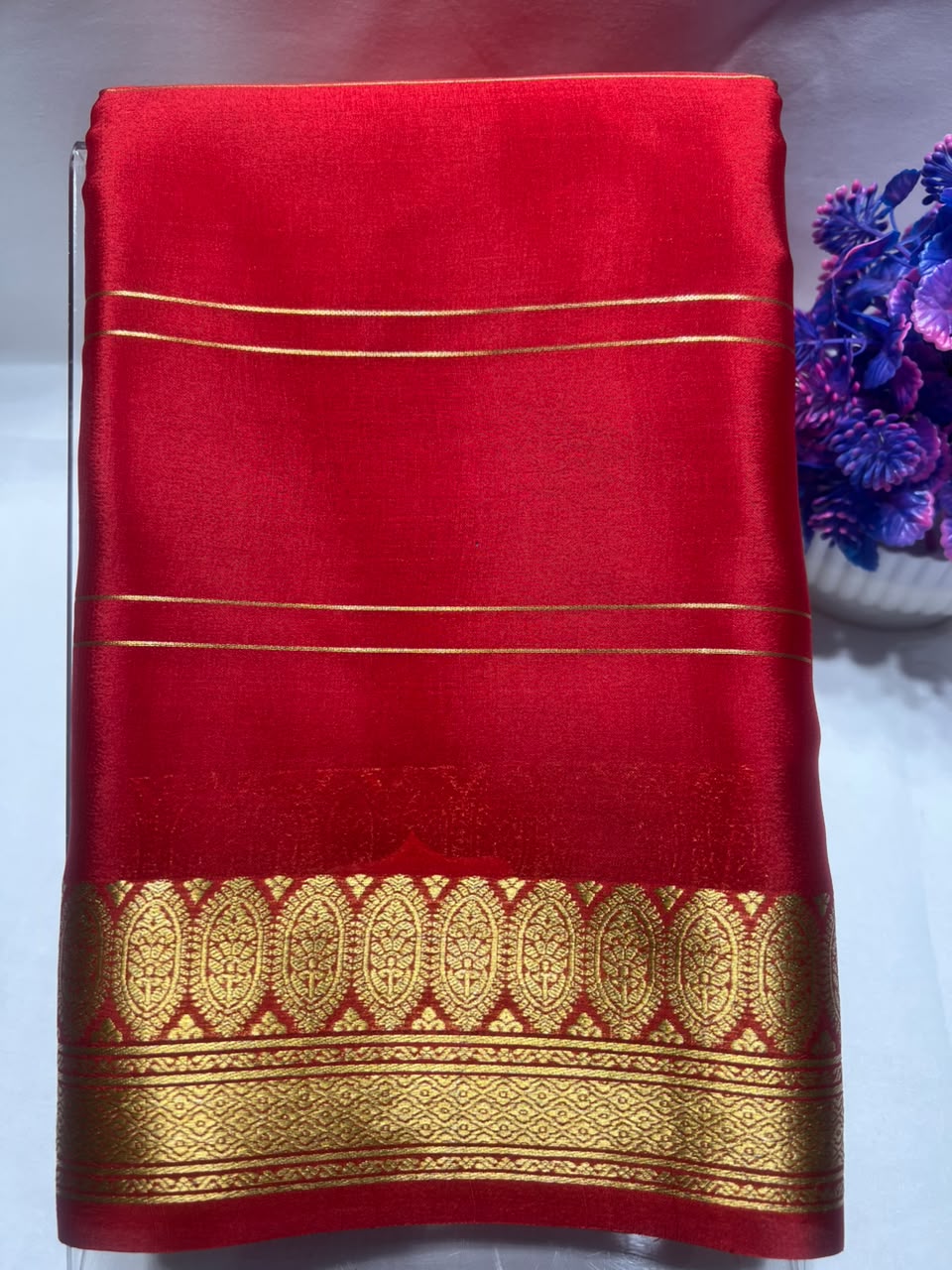 Pure Mysore Silk Saree ( 60 Grams )