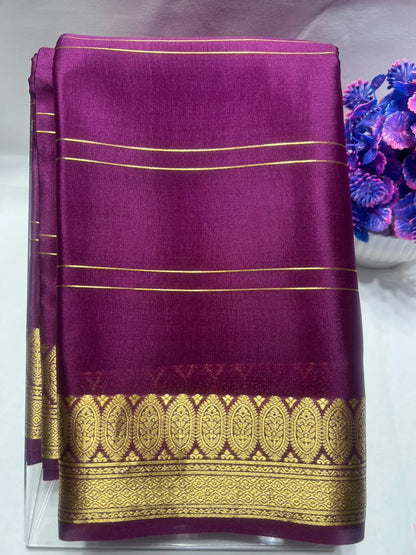 Pure Mysore Silk Saree ( 60 Grams )