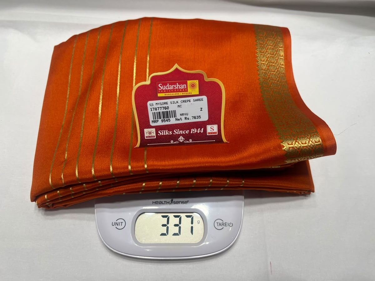 Pure Mysore Silk Saree ( 60 Grams )