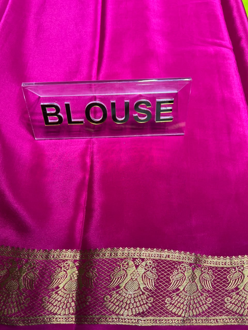 Pure Mysore Silk Saree.