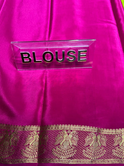 Pure Mysore Silk Saree.