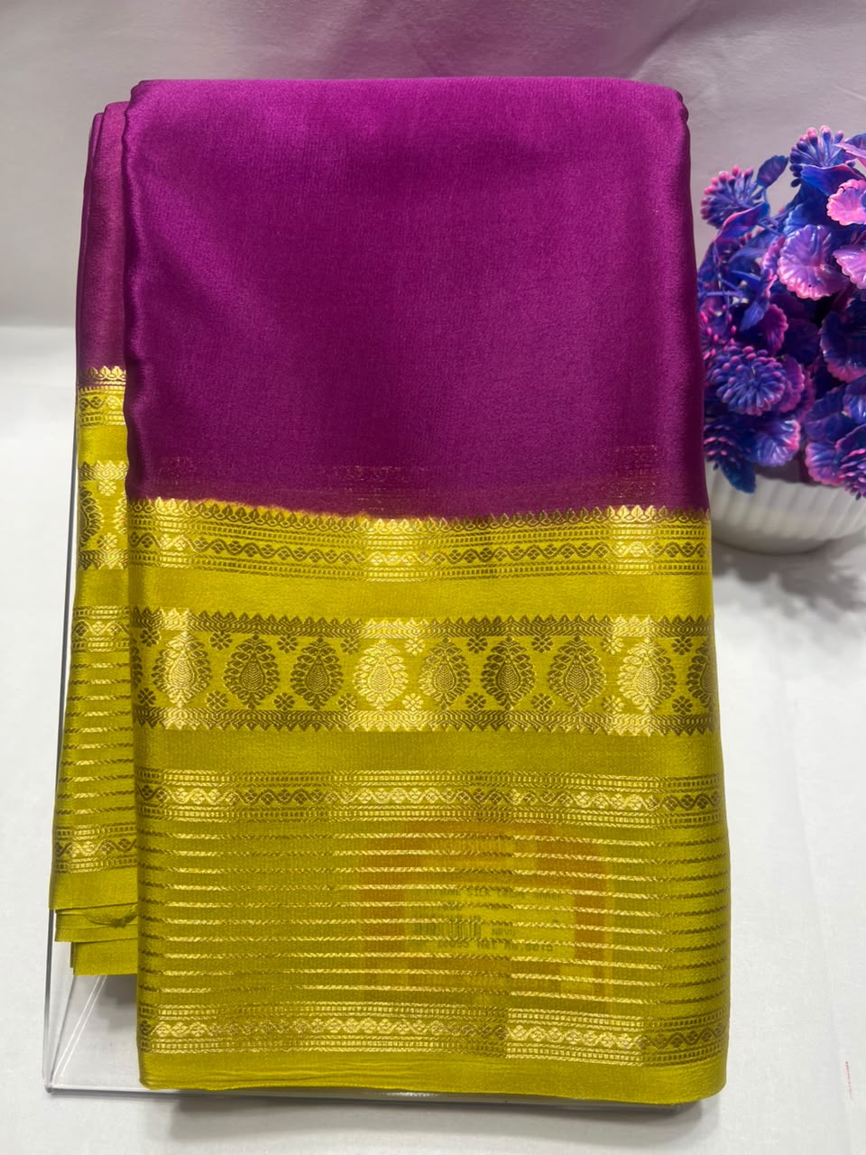 Pure Mysore Silk Saree ( 60 Grams )