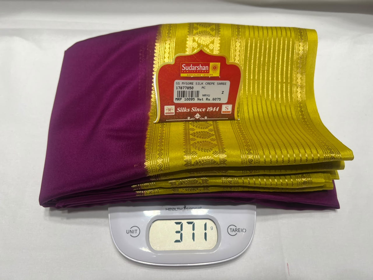 Pure Mysore Silk Saree ( 60 Grams )