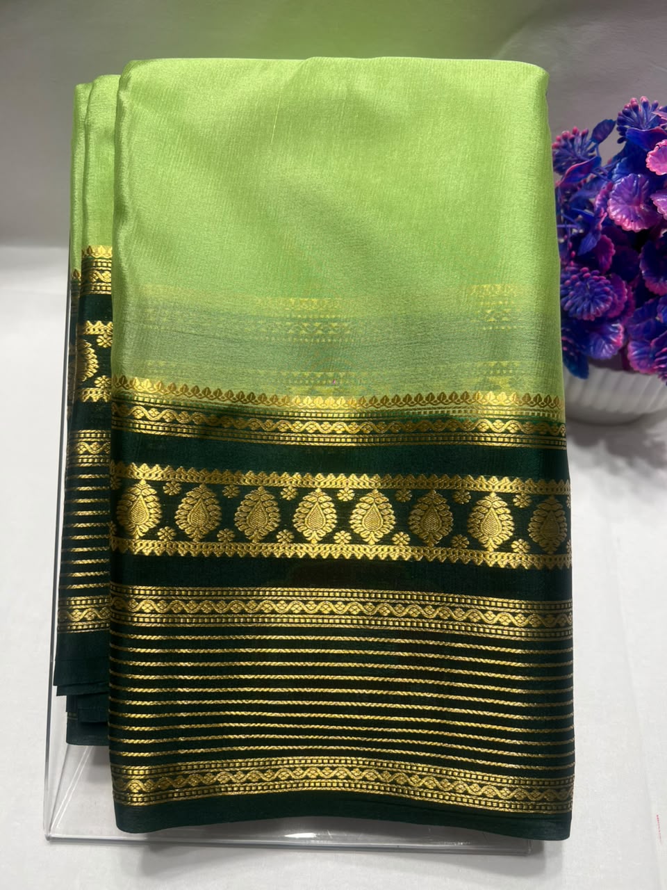 Pure Mysore Silk Saree ( 60 Grams )