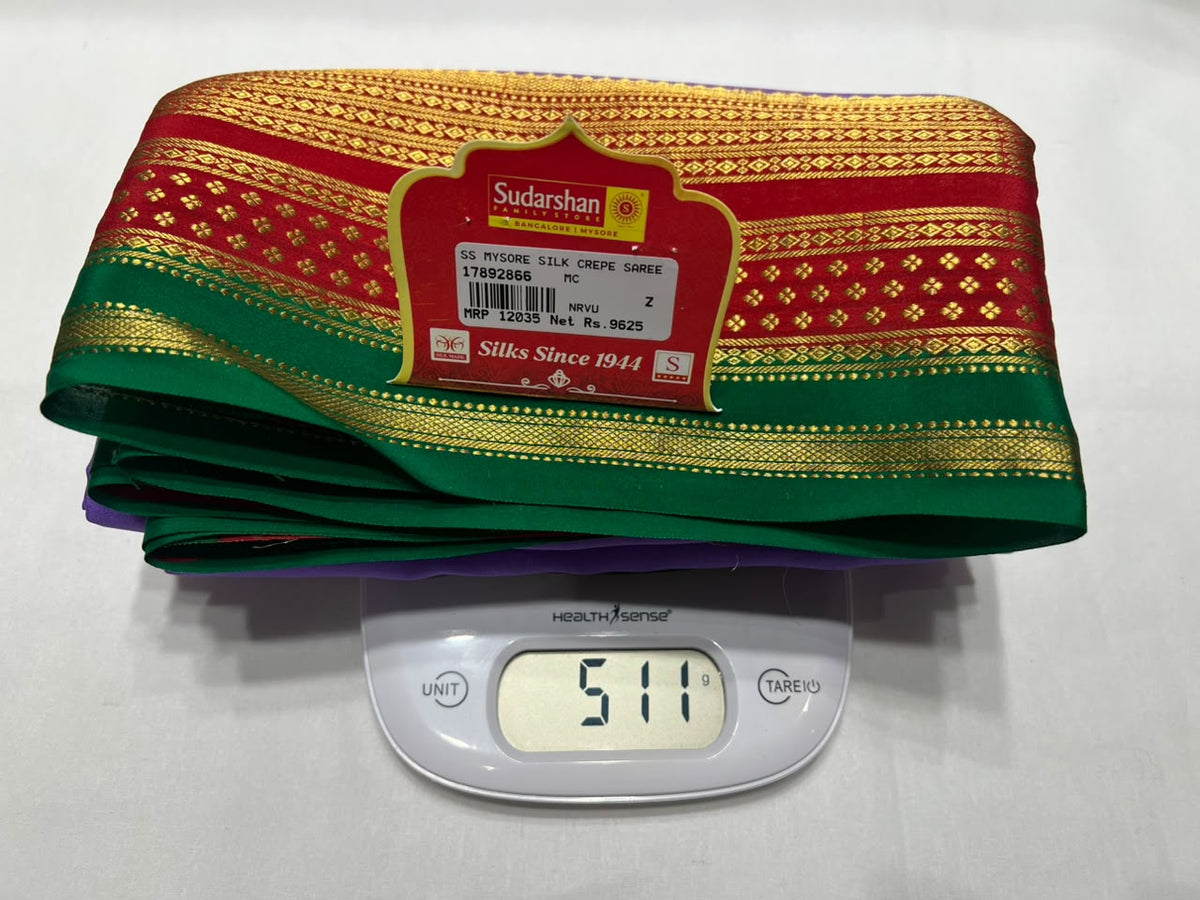 Pure Mysore Silk Saree.