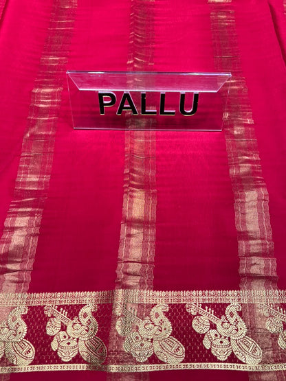 Pure Mysore Silk Saree.