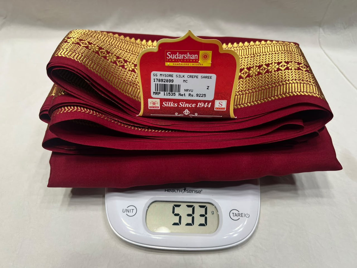Pure Mysore Silk Saree.