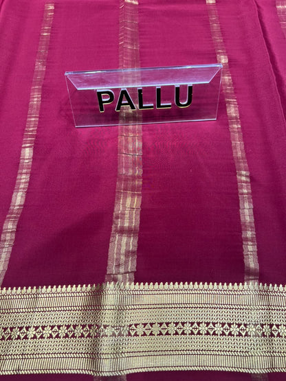 Pure Mysore Silk Saree.