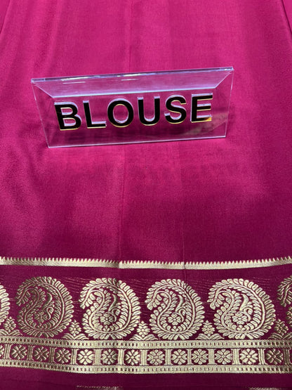 Pure Mysore Silk Saree.
