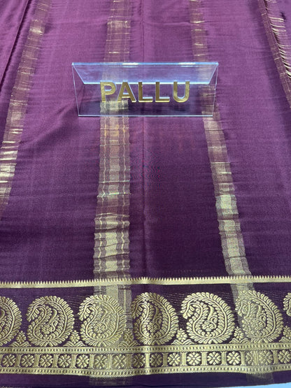 Pure Mysore Silk Saree.