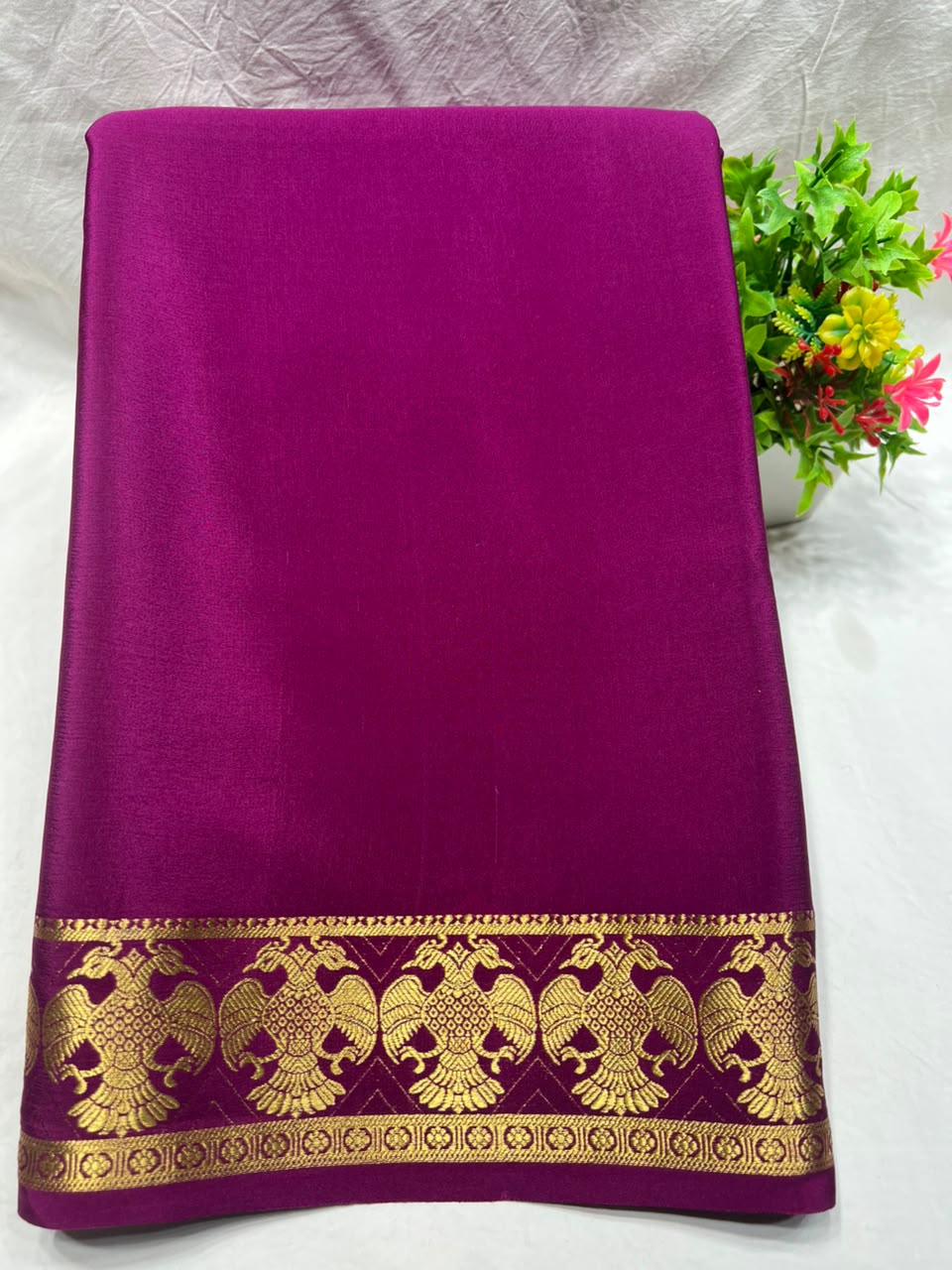 Pure Mysore Silk Saree.