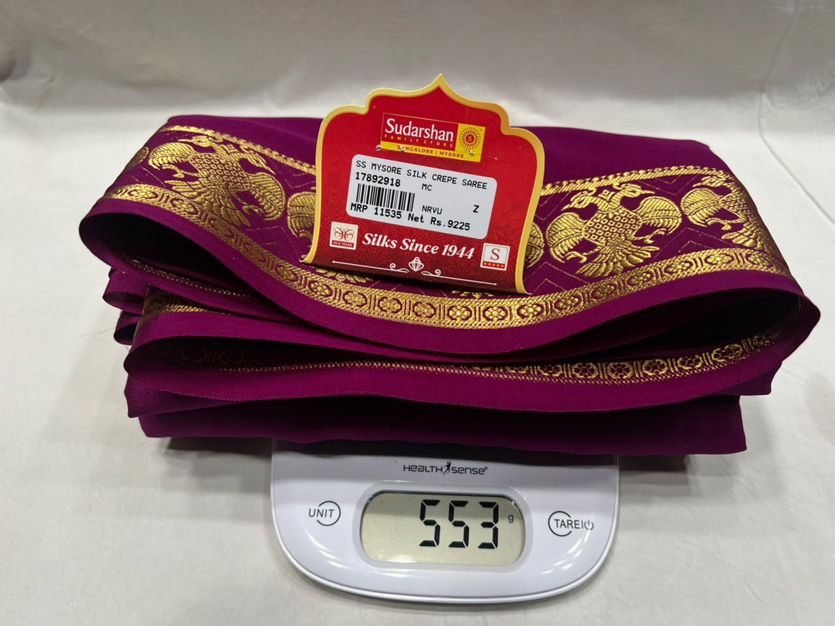 Pure Mysore Silk Saree.