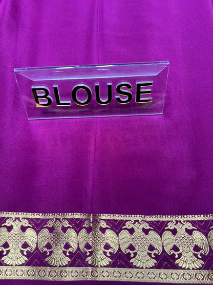 Pure Mysore Silk Saree.