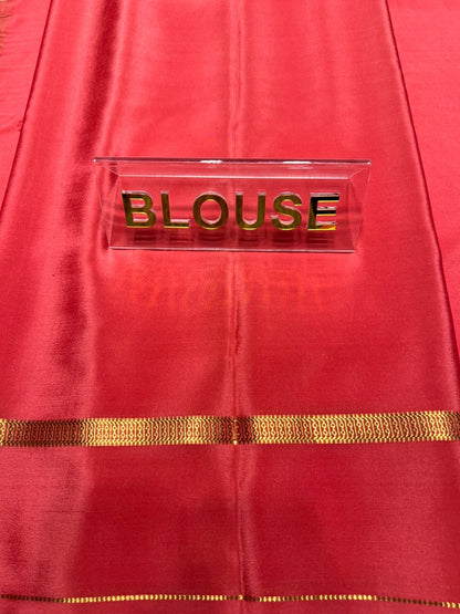 Pure Mysore Silk Saree.